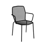 BFM Seating DV354BL Avalon Stacking Arm Chair
