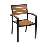 BFM Seating PH101CTKBL Largo Stacking Armchair