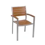 BFM Seating PH101CTKSV Largo Stacking Armchair