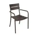 BFM Seating PH301CBR-BZ Bayview Stacking Armchair