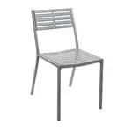 BFM SU2810CSG Daytona Stacking Side Chair  stamped steel slotted back and seat