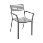 BFM SU2811CSG Daytona Stacking Armchair  stamped steel slotted back and seat