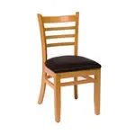 BFM ZWC101NT GR4 Berkeley Side Chair  ladder back