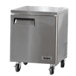 Bison Refrigeration BUF-27 27.5'' 1 Section Undercounter Freezer with 1 Right Hinged Solid Door and Side / Rear Breathing Compressor