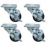 BK Resources 3SBR-1PT-PLY-PS4 Swivel Caster