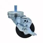 BK Resources 3SBR-4ST-HR-TLB Hard Rubber Wheel