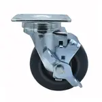 BK Resources 4SBR-1PT-GR-TLB Rubber Wheel