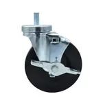 BK Resources 5SBR-4ST-HR-TLB Hard Rubber Wheel