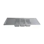 BK Resources BK-DIS-1014-3-18T-PG Compartment Drop-In Sink /
