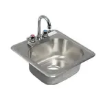 BK Resources BK-DIS-1515-P-G Compartment Drop-In Sink /