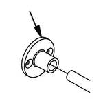 BK Resources BK-PR-WB Pre-Rinse Wall Bracket