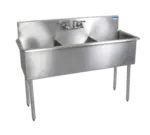 BK Resources BK8BS-3-1821-12 Commercial Sink, (3) Three Compartment, Construction with and - 570" W