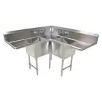 BK Resources BKCS-3-18-14-18TS Corner Sink