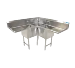 BK Resources BKCS-3-24-14-24T Corner Sink