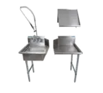 BK Resources BKDTK-72-L-G Dish Table Kit