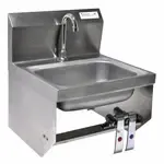 BK Resources BKHS-D-1410-1-BKK-PG Hand Sink with Knee Valve