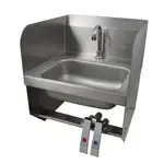 BK Resources BKHS-D-1410-1SSBKKPG Hand Sink with Knee Valve