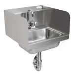 BK Resources BKHS-D-1410-SS-PT-G Hand Sink