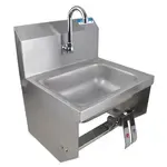 BK Resources BKHS-W-1410-1-BKKPG Hand Sink with Knee Valve