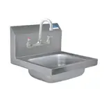 BK Resources BKHS-W-1410-8-P-G Hand Sink