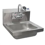 BK Resources BKHS-W-1410-STPG Hand Sink with Sanitimer Handwashing Timer