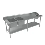 BK Resources BKPT-2-3096S-L Work Table with prep Sink
