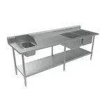 BK Resources BKPT-2-3096S-R Work Table with prep Sink