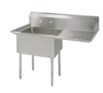 BK Resources BKS-1-1620-12-18R Commercial Sink, (1) One Compartment, Construction with and - 36.50" W