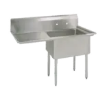 BK Resources BKS-1-18-12-18L Commercial Sink, (1) One Compartment, Construction with and - 38.50" W