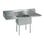 BK Resources BKS-1-18-12-18T Commercial Sink, (1) One Compartment, Construction with and - 540" W