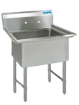 BK Resources BKS6-1-24-14S Commercial Sink, (1) One Compartment, Construction with and - 29.13" W