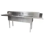 BK Resources BKSDT-3-20-12-20LS Soiled Dishtable