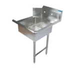 BK Resources BKSDT-60-R-SS Soiled Dishtable