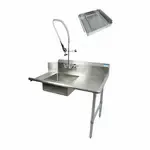BK Resources BKSDT-72-R-P3-G Soiled Dishtable