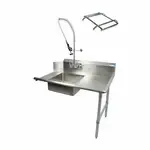 BK Resources BKSDT-72-R-SS-P2-G Soiled Dishtable