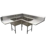 BK Resources BKSDT-CO3-2012-RS Soiled Dishtable