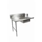 BK Resources BKSDT6-72-L-SS Heavy Duty Soiled Dishtables