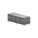 BK Resources CST-30120H Work Table, with Top, Doors and - 1200"W x 300"D x 34.75"H