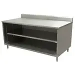 BK Resources CSTR5-2472 Open Front Cabinet Base Work Table, with Top, and - 720"W x 240"D x 39.75"H
