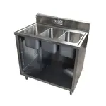 BK Resources CSTR5-3-1014H-PG Commercial Sink, (3) Three Compartment, Construction with and - 360" W