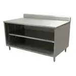 BK Resources CSTR5-3660 Open Front Cabinet Base Work Table, with Top, and - 600"W x 360"D x 39.75"H