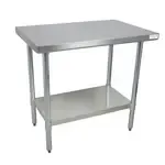 BK Resources CVT-4830 Work Table, Stainless Steel Top with and - 480"W x 300"D