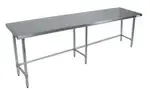 BK Resources CVTOB-9636 Work Table, Stainless Steel Top with and - 960"W x 360"D