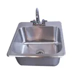 BK Resources DDI-18151024-P-G Compartment Drop-In Sink /