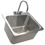 BK Resources DDI-20161224-P-G Compartment Drop-In Sink /