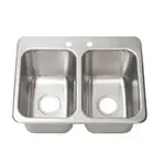 BK Resources DDI2-10141024 Compartment Drop-In Sink /