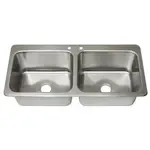 BK Resources DDI2-20161224-P-G Compartment Drop-In Sink /
