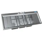 BK Resources DDI3-10141028-12T-PG Compartment Drop-In Sink /