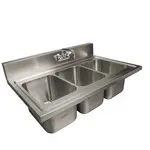 BK Resources DDI3-R5-1014-PG Compartment Drop-In Sink /