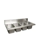 BK Resources DDI4-R5-1014 Compartment Drop-In Sink /